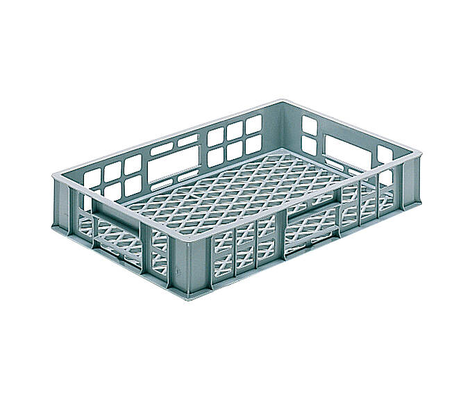 Perforovaný plastový kontejner, zvláštní objednávka 600 x 400 x 110 mm - Perforovaný plastový kontejner - speciální provedení