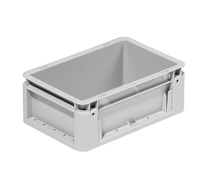 Plastové přepravky 300 x 200 x 120 mm - Celoplastový skladovací kontejner - řada silverline