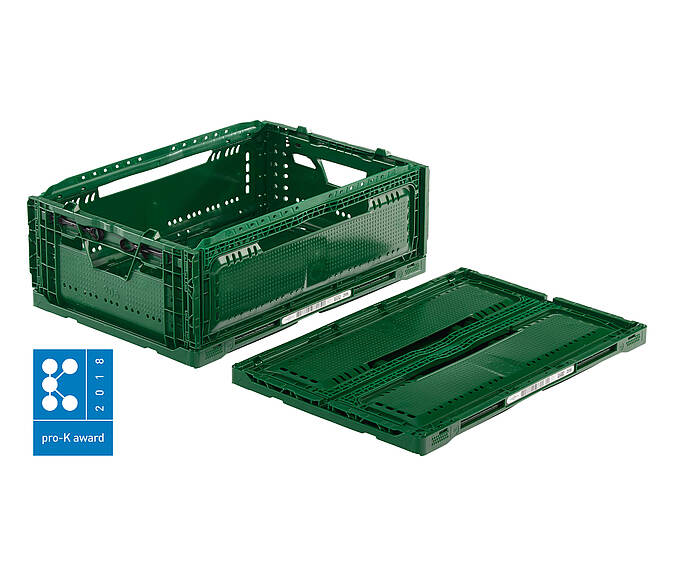 Vkládací kontejner 600 x 400 x 223 mm - Skládací kontejner na banány