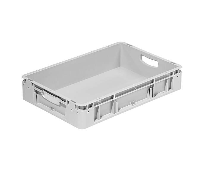 Plastové přepravky 600 x 400 x 120 mm - Celoplastový skladovací kontejner - řada silverline